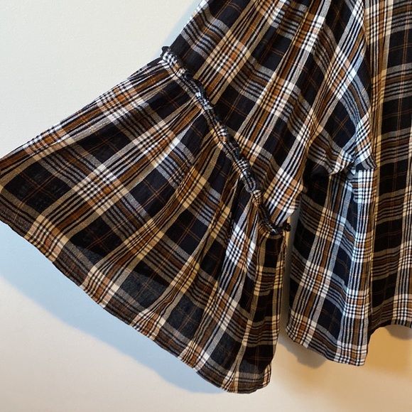 Maurices Kimono Sleeve Plaid Blouse - Picture 3 of 7